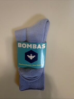 Bombas Men or Women  Crew Socks - Lavender Blue